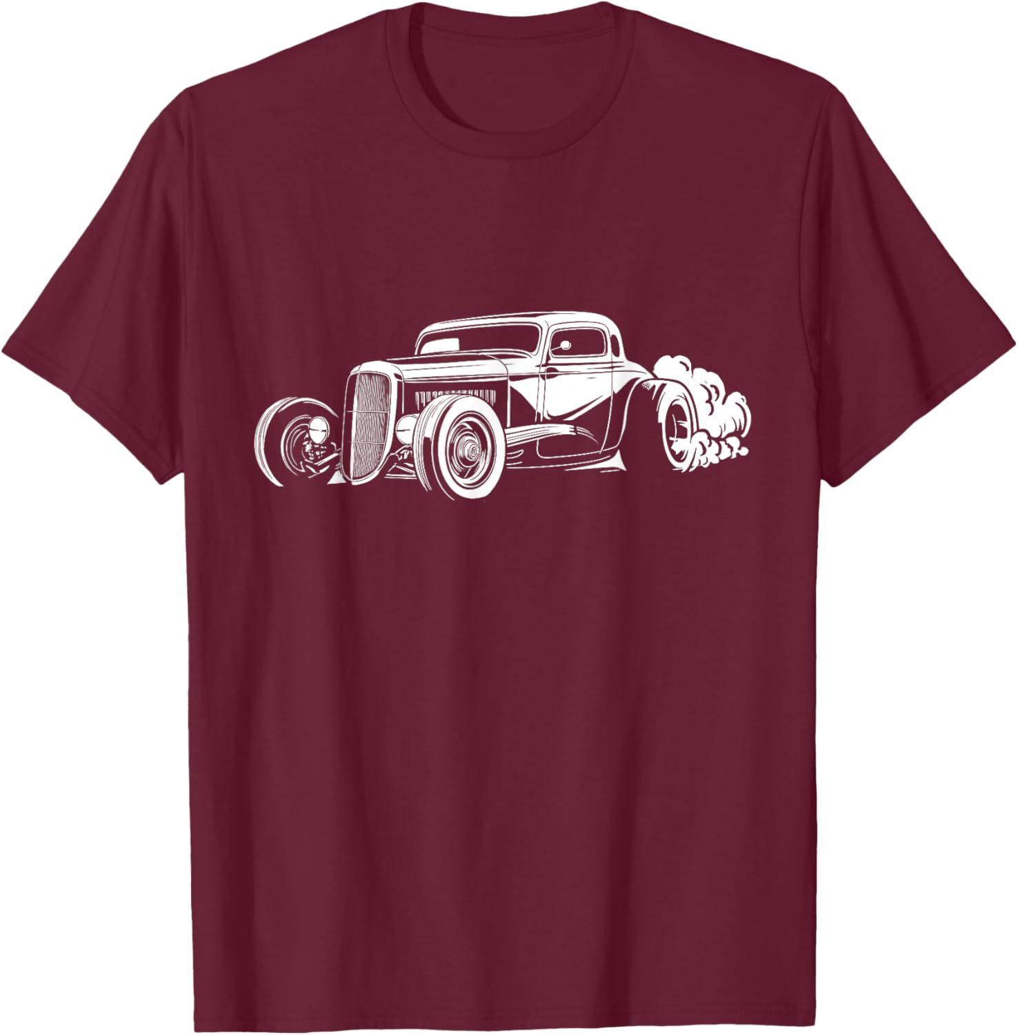 Vintage HotRod Classic Car T-Shirt - T-Shirt | Maroon