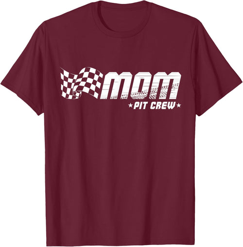 Mom Pit Crew Race Car Birthday Family Racing