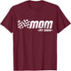 Mom Pit Crew Race Car Birthday Family Racing T-Shirt - T-Shirt | Maroon
