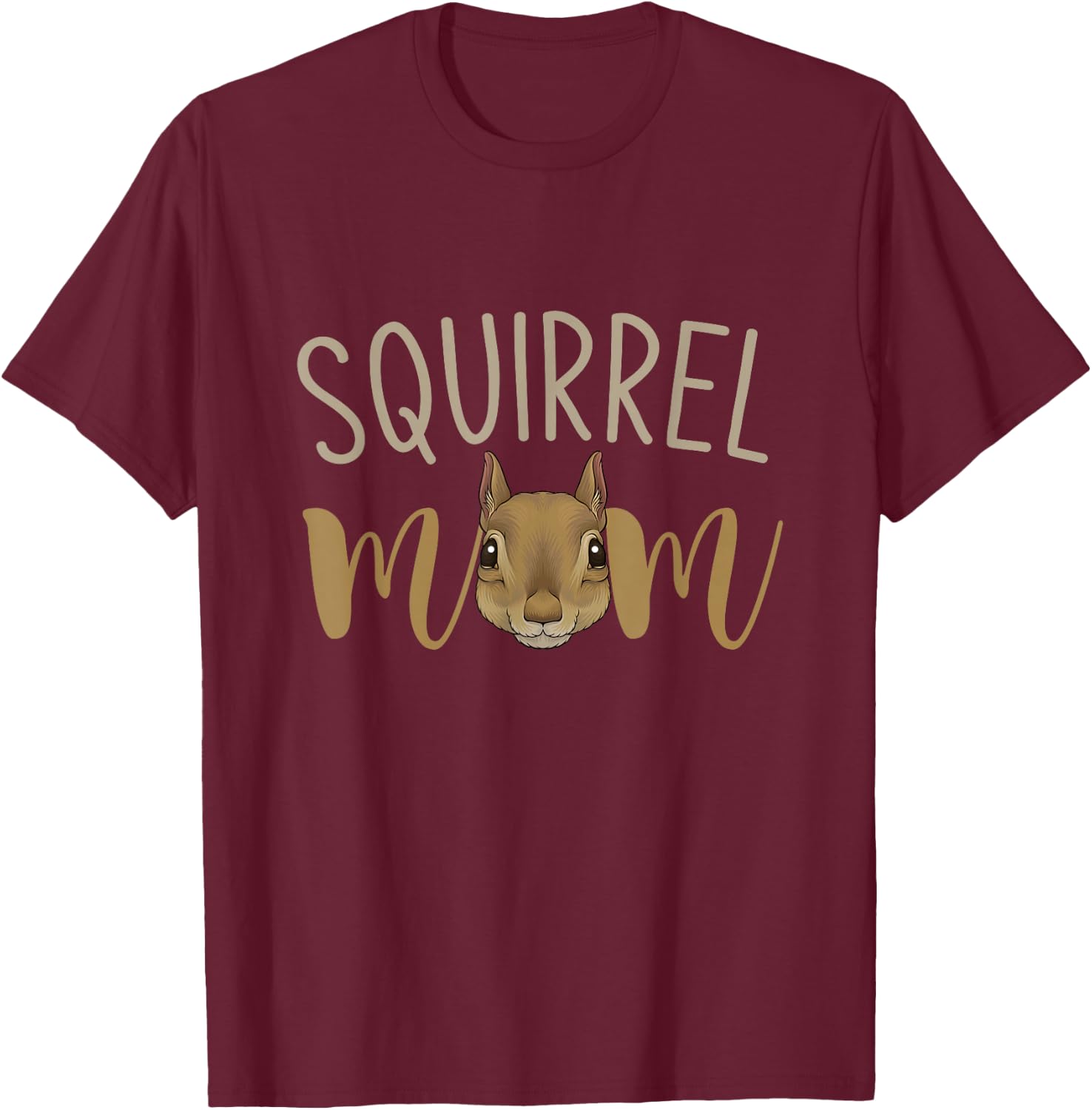 Squirrel Mom Squirrel T-Shirt - T-Shirt | Maroon