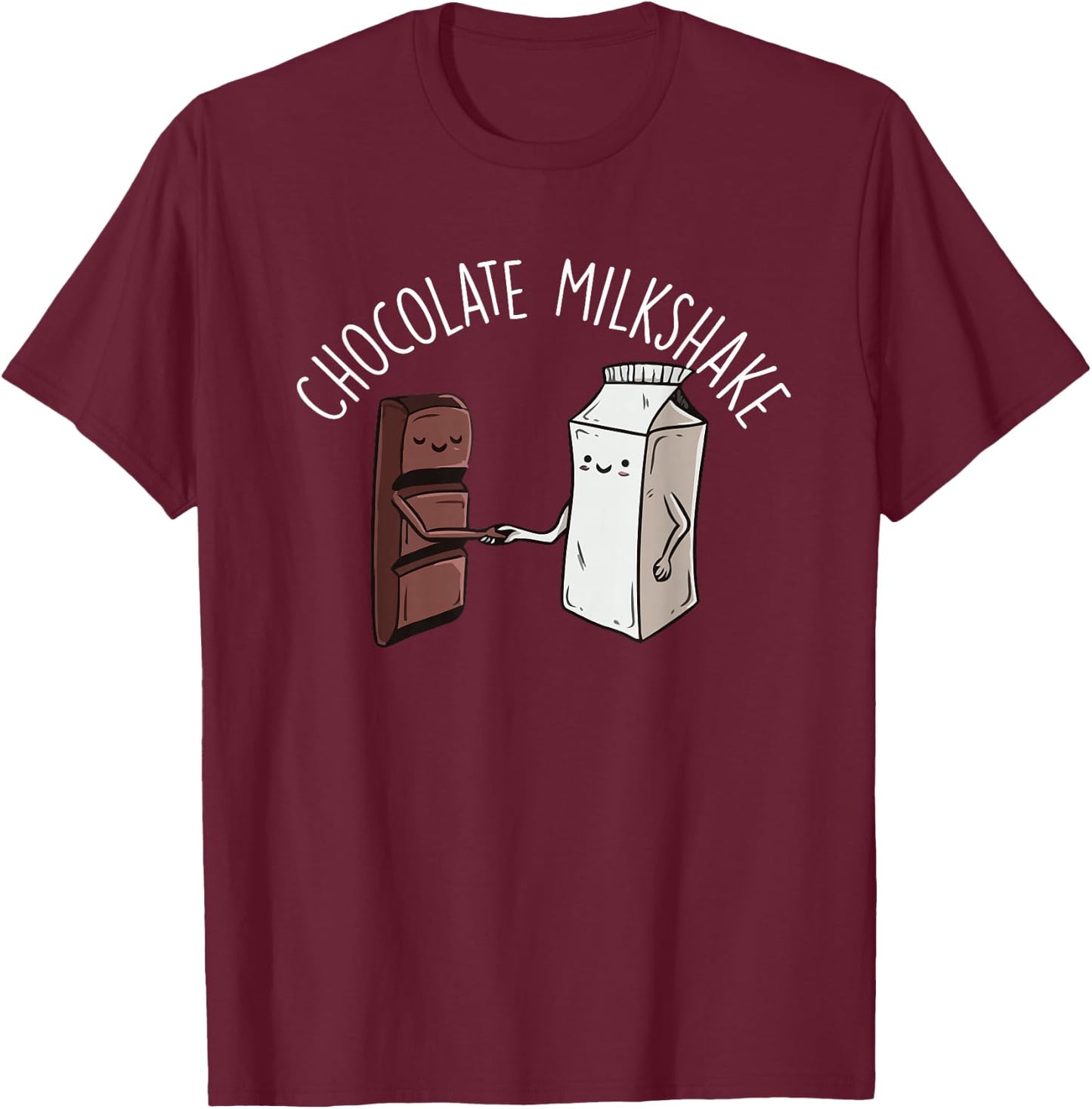 Chocolate Milk Shake Best Friends Funny Chocolate Milk Drink T-Shirt - T-Shirt | Maroon