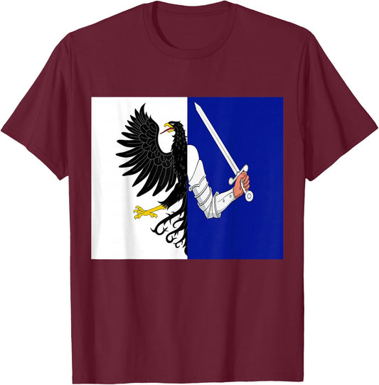Flag of Connacht Ireland Irish T-Shirt - T-Shirt | Maroon