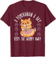 A Pomeranian A Day Keeps The Grumpy Away Dog Lover Men Women T-Shirt - T-Shirt | Maroon