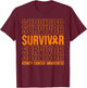 Kidney Cancer Survivor Kidney Cancer Awareness T-Shirt - T-Shirt | Maroon