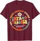 Infant Room Squad Teacher Matching Funny Back To School T-Shirt - T-Shirt | Maroon