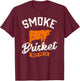 Vintage Smoke Brisket Not Meth Barbeque Meat Grilling Bbq T-Shirt - T-Shirt | Maroon