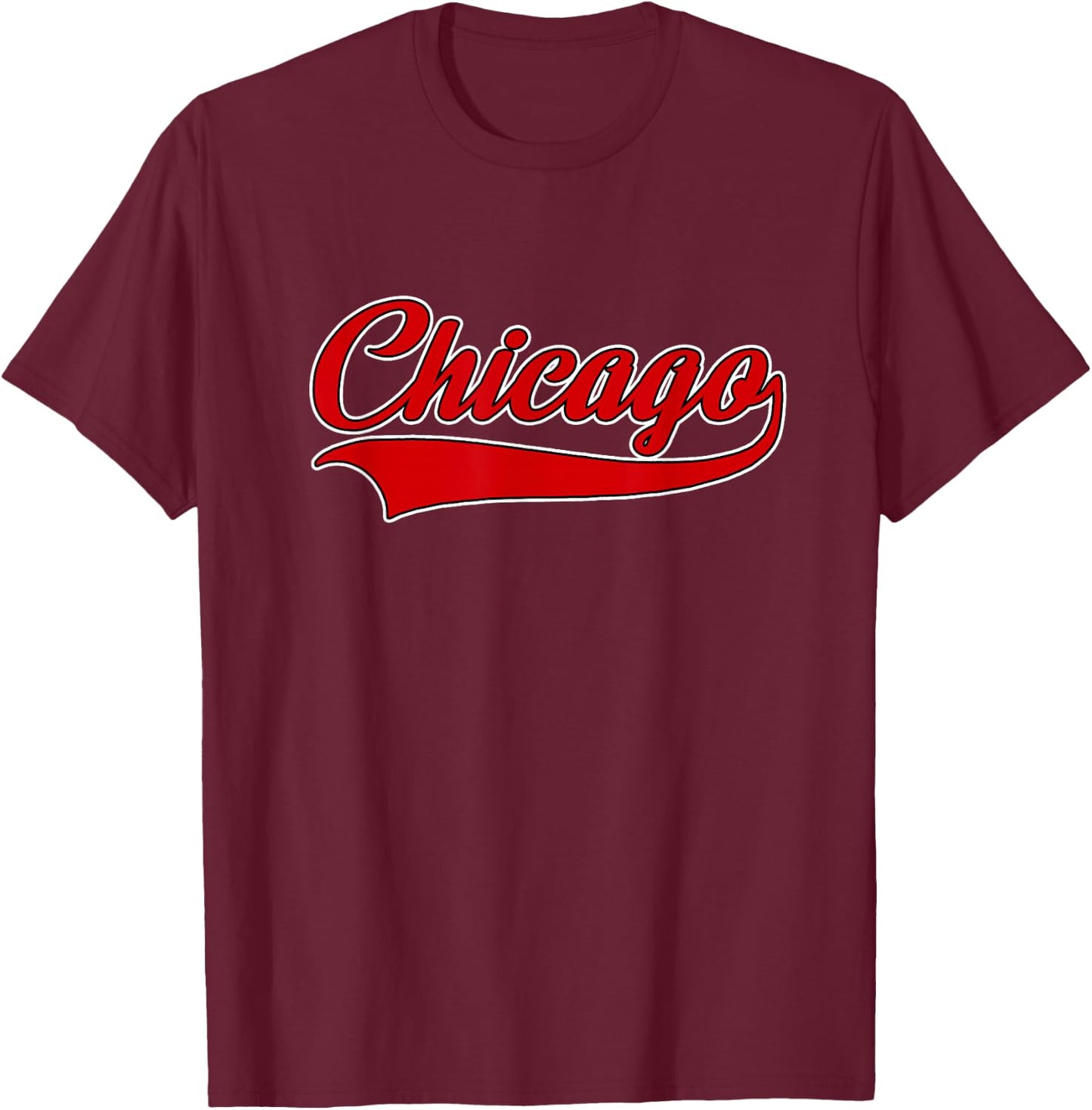 Chicago Hometown Pride - IL - Throwback Design - Classic T-Shirt - T-Shirt | Maroon