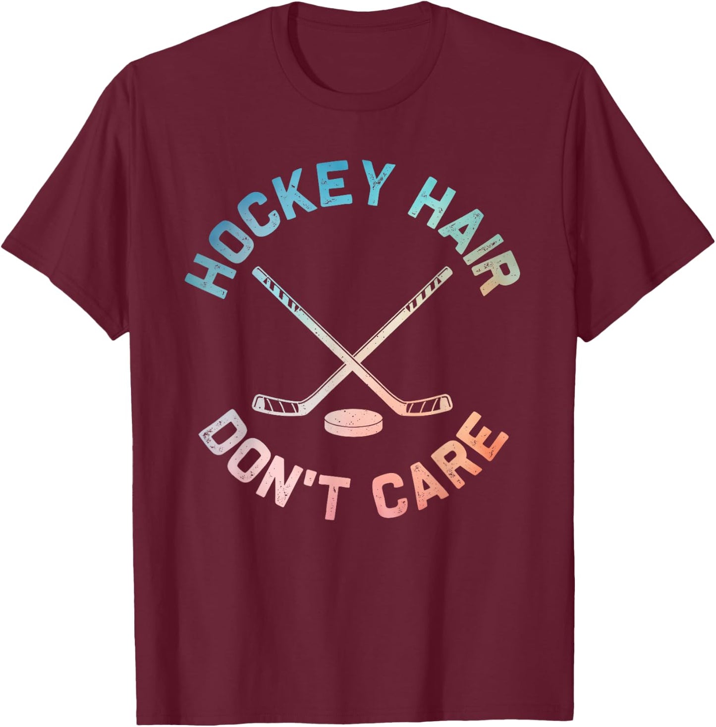 Best Ice Hockey Design Women Skate Ice Hockey Player T-Shirt - T-Shirt | Maroon