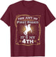 Funny Ain't My First Rodeo 4th Birthday For Kids T-Shirt - T-Shirt | Maroon