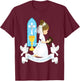 My First Communion Girls Daughter Godchild Brunette Church T-Shirt - T-Shirt | Maroon