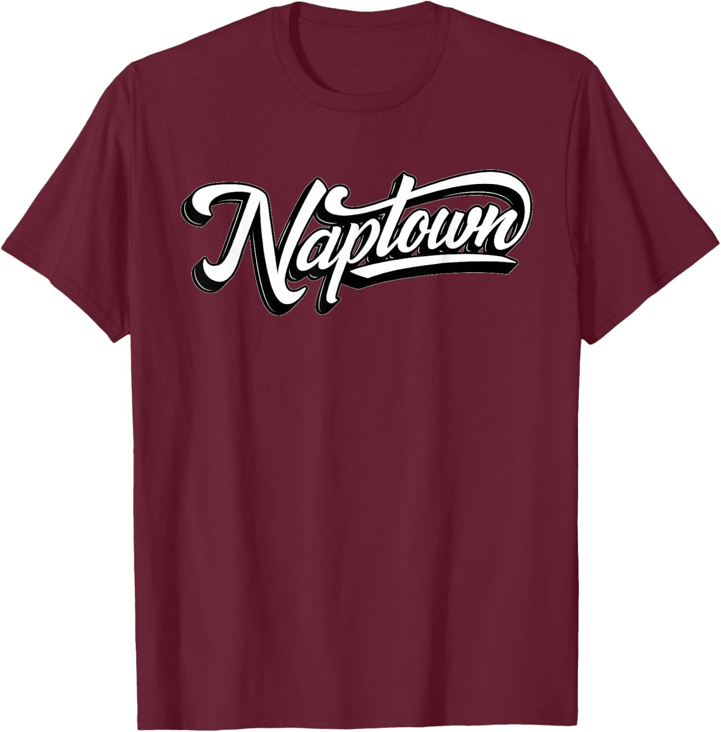 SoIndy's "Naptown" Script Font Indianapolis T-Shirt - T-Shirt | Maroon