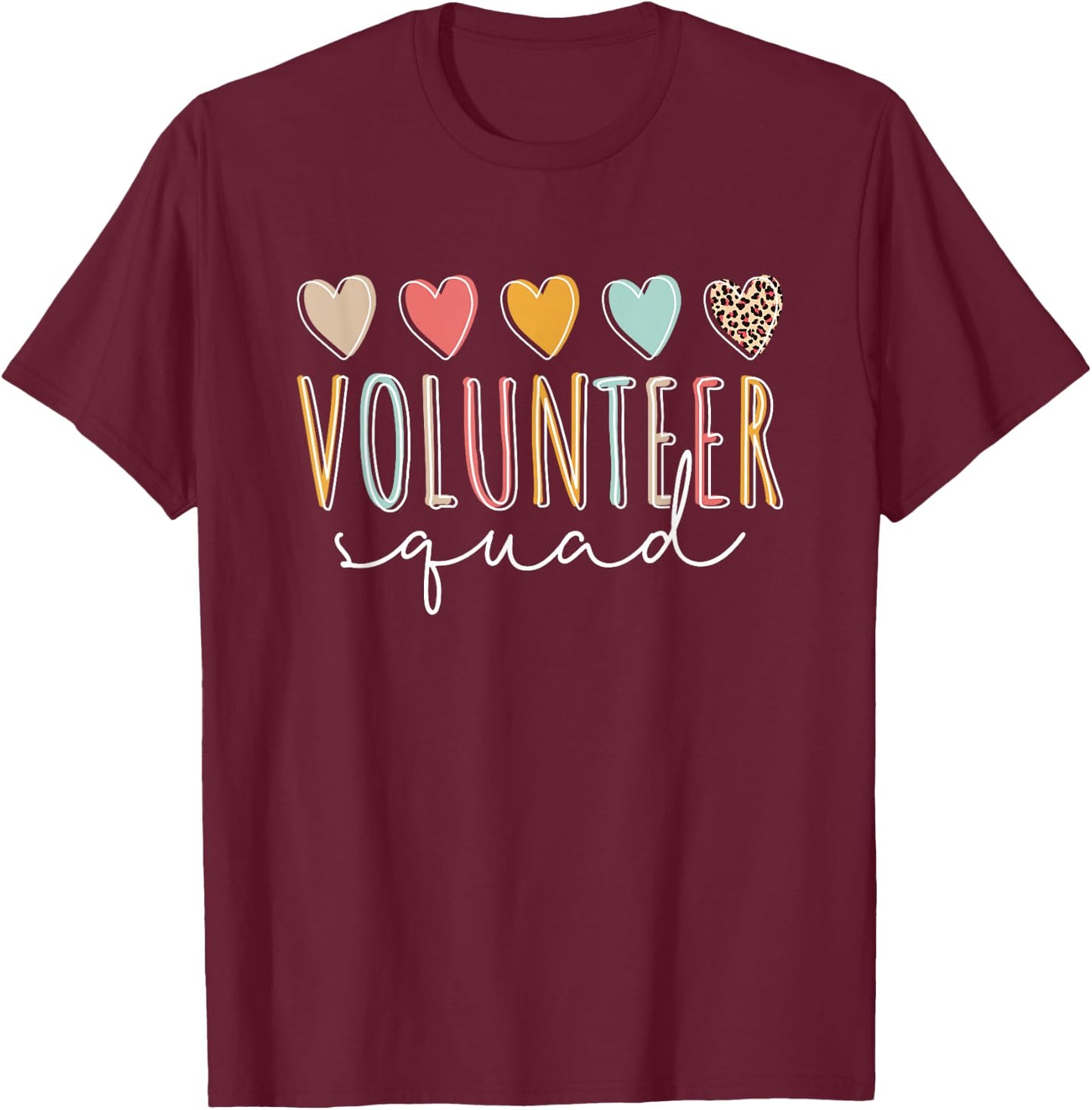 Animal Shelter Volunteer Squad T-Shirt - T-Shirt | Maroon