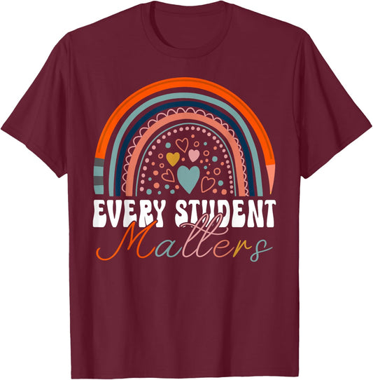 Every Student Matters Paraprofessional Support Teacher T-Shirt - T-Shirt | Maroon