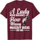 Muscovy Duck Plush Muscovy Duck Toys Ornament Muscovy Ducks T-Shirt - T-Shirt | Maroon