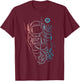 Astronaut Rocker Hand Cool Space Galaxy Rock Men Boys Kids T-Shirt - T-Shirt | Maroon