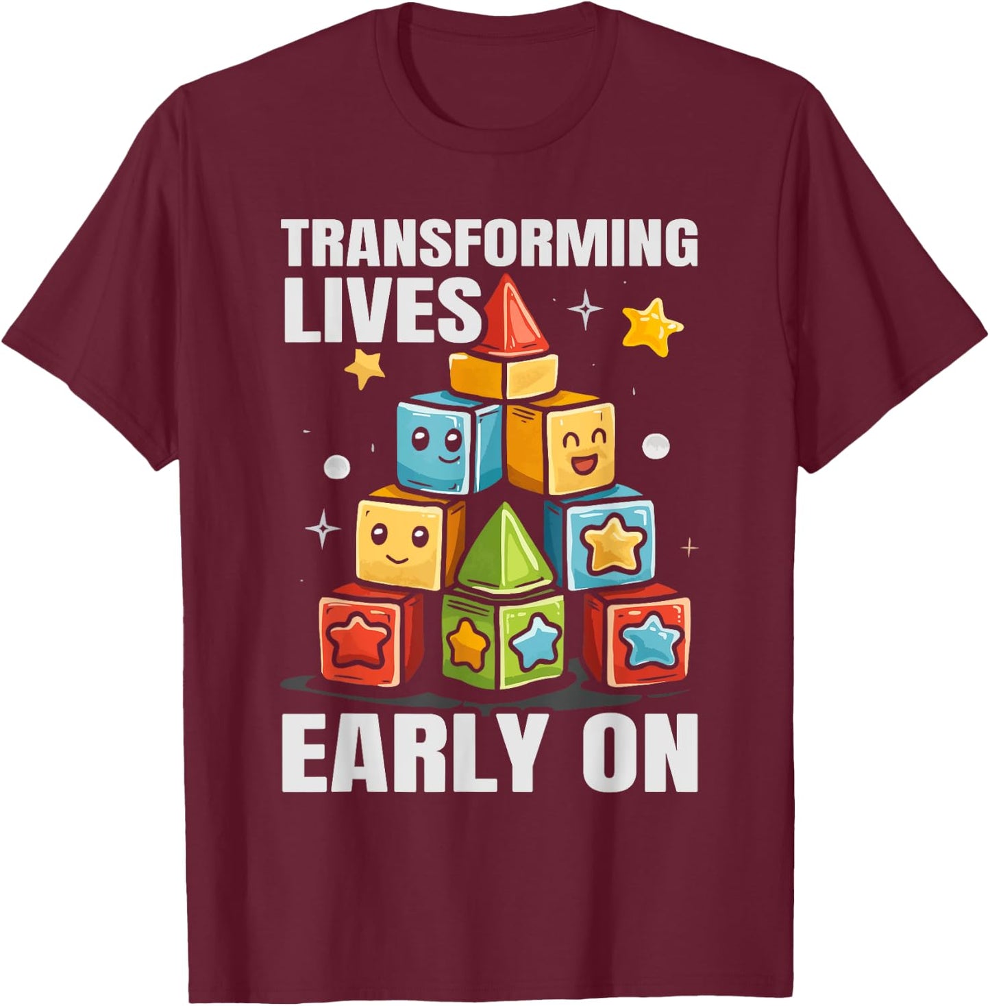 Early Intervention Specialist Job Profession T-Shirt - T-Shirt | Maroon