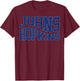 Vintage Johns C Hopkins Wave Text Name Hometown T-Shirt - T-Shirt | Maroon
