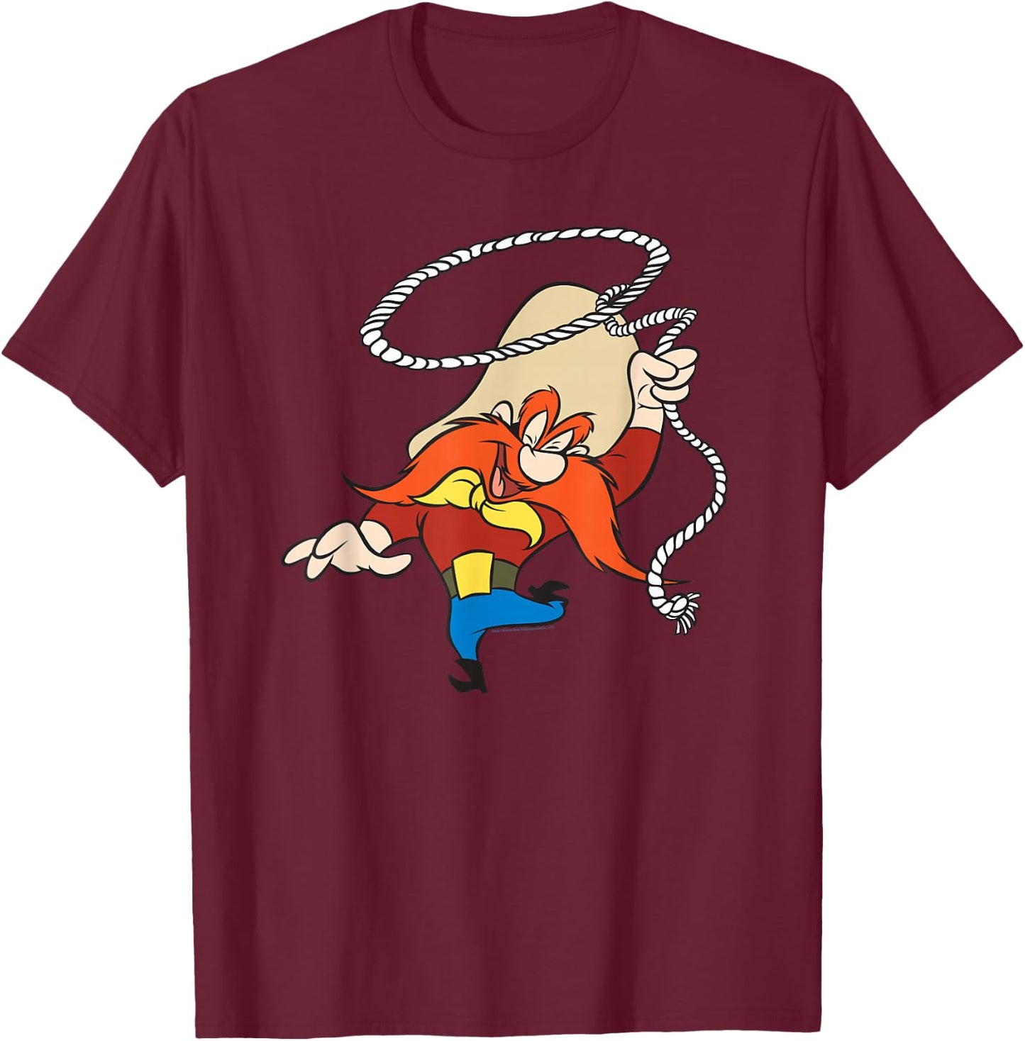 Looney Tunes Yosemite Sam T-Shirt - T-Shirt | Maroon