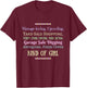 Vintage Thrift Store Antique Junk Yard Sale Kind of Girl T-Shirt - T-Shirt | Maroon