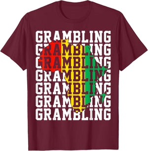 Grambling HBCU with Africa Historical Black College Alumni T-Shirt - T-Shirt | Maroon