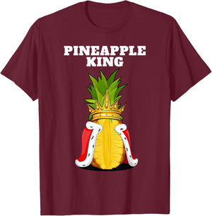 Pineapple King | Pineapple Lover Shirt | Cute Pineapple T-Shirt - T-Shirt | Maroon