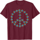 Peace Turtles Turtle Peace Symbol Sea Life Peace Advocate T-Shirt - T-Shirt | Maroon