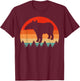 Vintage Retro Tapir Animal Lover Tapir T-Shirt - T-Shirt | Maroon