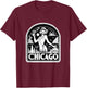 Chicago Flapper Velma Roxie 1920s Art Deco Musical Theatre T-Shirt - T-Shirt | Maroon
