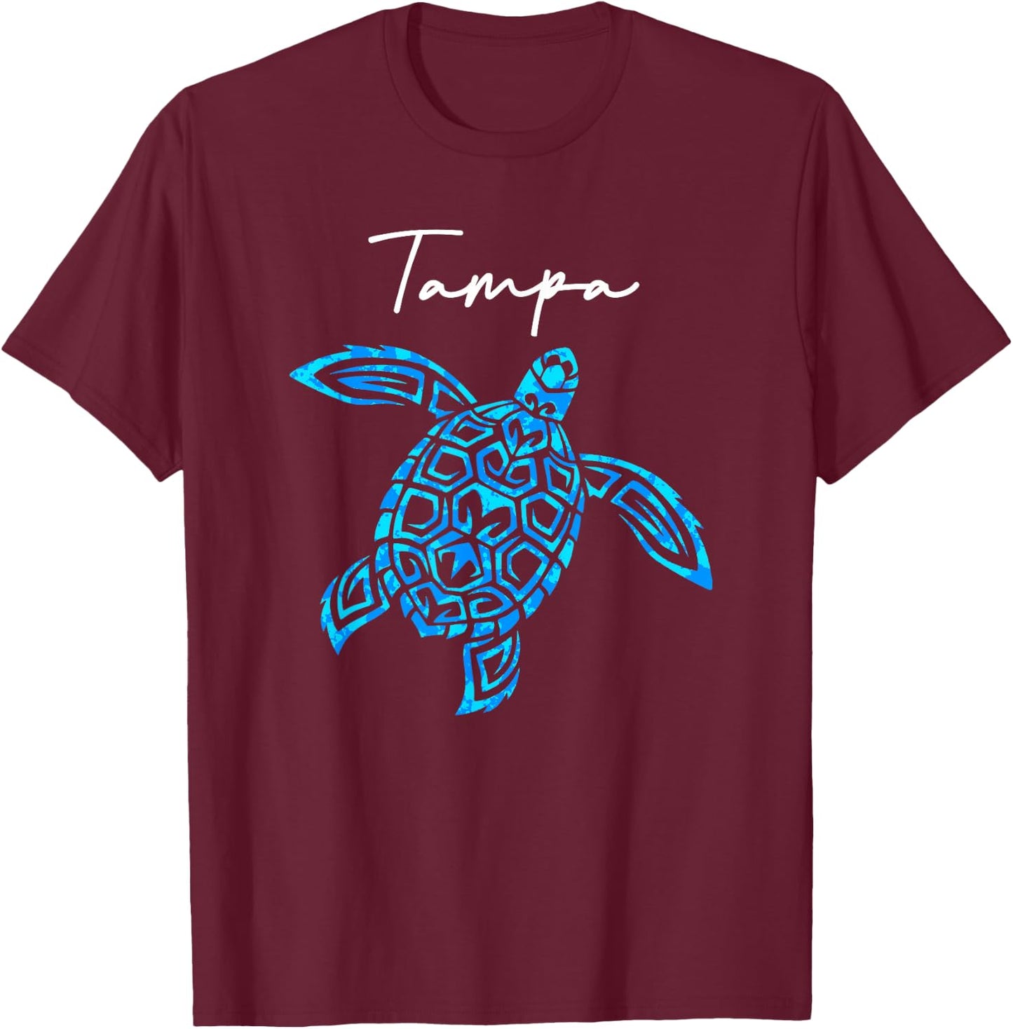 Tampa Bay Florida Sea Turtle Vacation Souvenir Boys Girls T-Shirt - T-Shirt | Maroon
