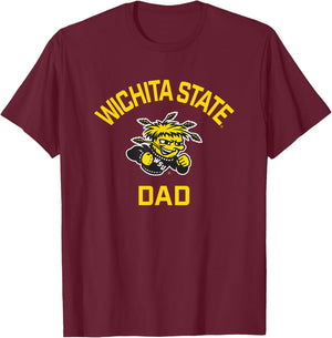 Wichita State University Shockers Arched Dad T-Shirt - T-Shirt | Maroon