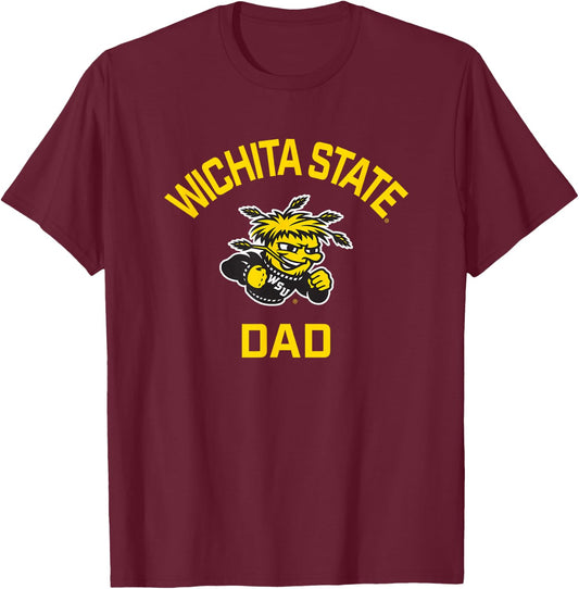 Wichita State University Shockers Arched Dad T-Shirt - T-Shirt | Maroon
