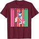 British Isles Sea Ireland Scotland Wales England Map Retro T-Shirt - T-Shirt | Maroon