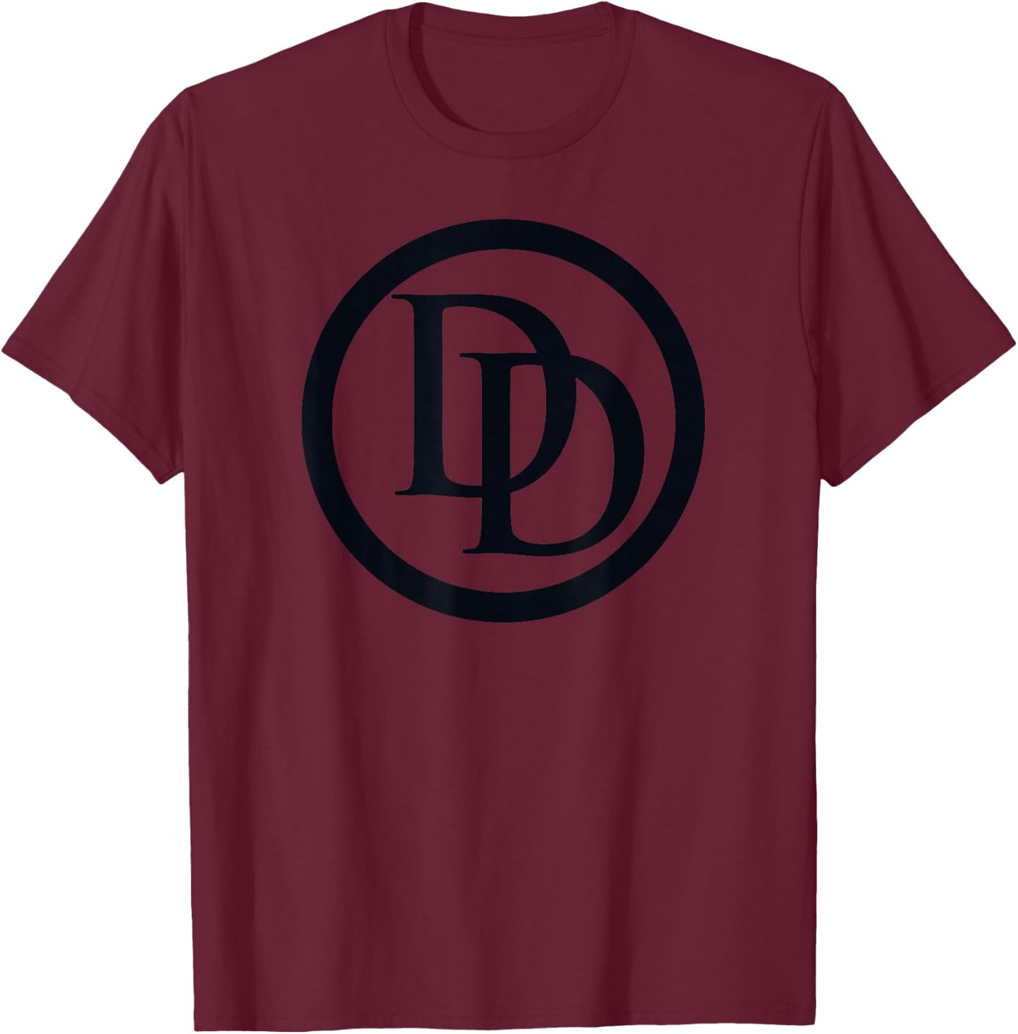 Marvel Daredevil Black Logo T-Shirt - T-Shirt | Maroon