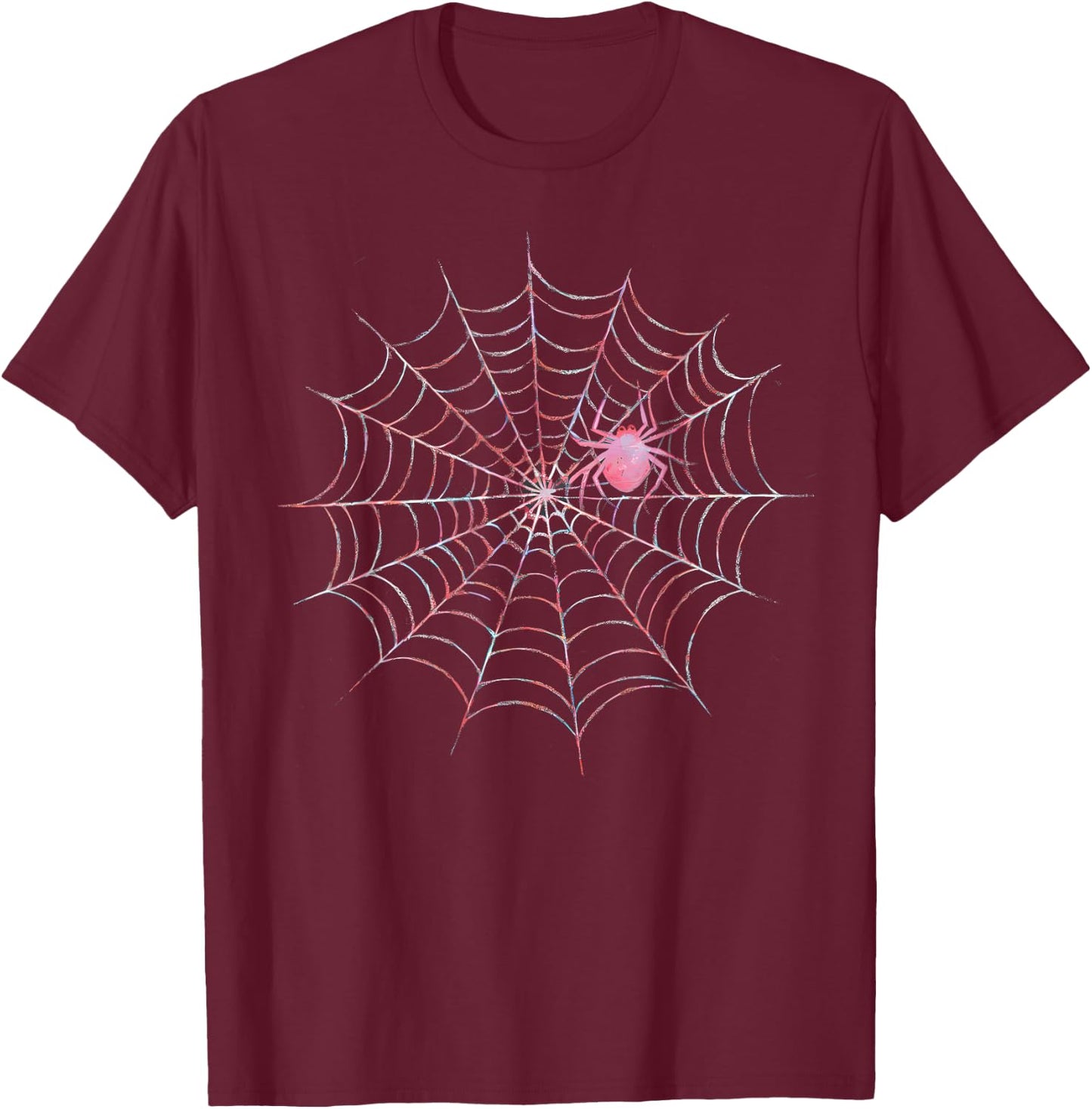 Halloween Girl Spider Spooky Horror Party Costume T-Shirt - T-Shirt | Maroon