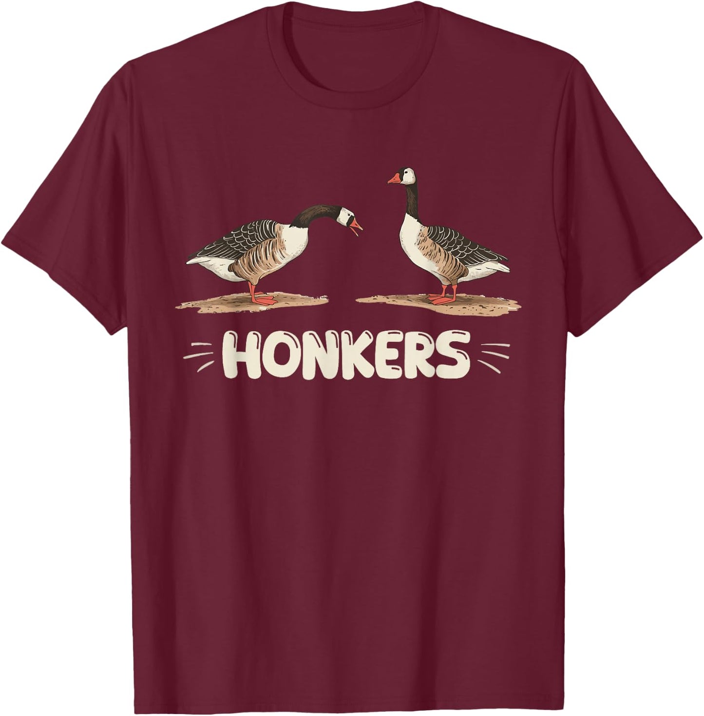 Honkers Goose T-Shirt - T-Shirt | Maroon