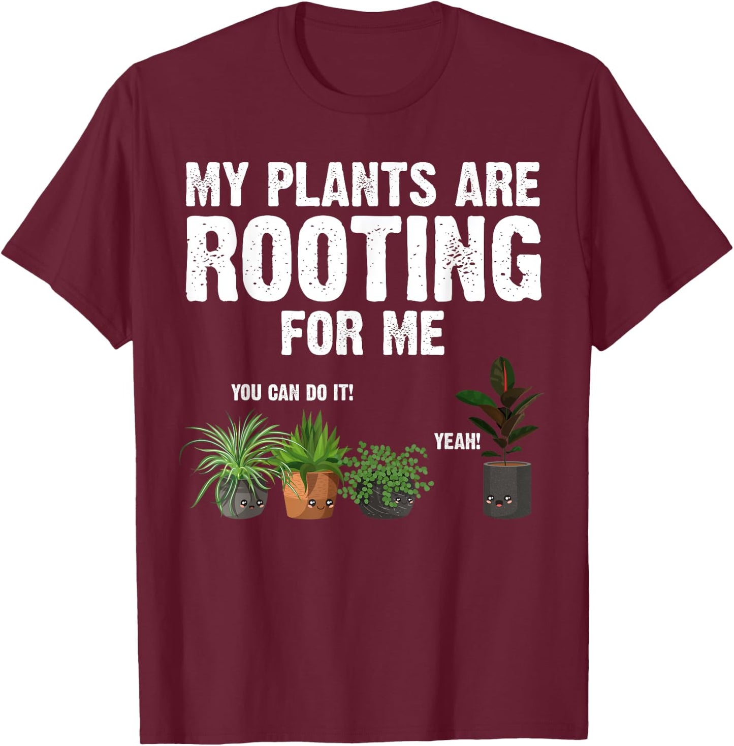 Funny Gardening Design Women Gardener Plant Lover T-Shirt - T-Shirt | Maroon