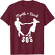 Shag Dance Dream: Retro-Inspired Design for Swing Enthusiast T-Shirt - T-Shirt | Maroon