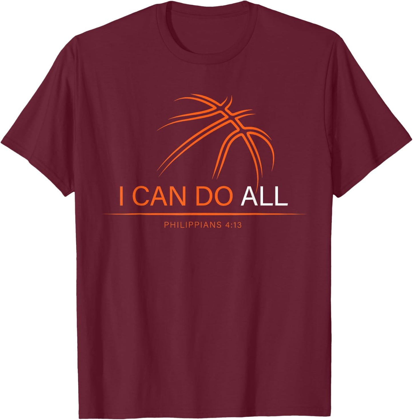 Basketball Shirts Boys Women Men Teen Girls Gifts Christian T-Shirt - T-Shirt | Maroon