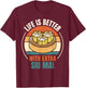 Vintage Life Is Better With Extra Siu Mai Food Lover T-Shirt - T-Shirt | Maroon