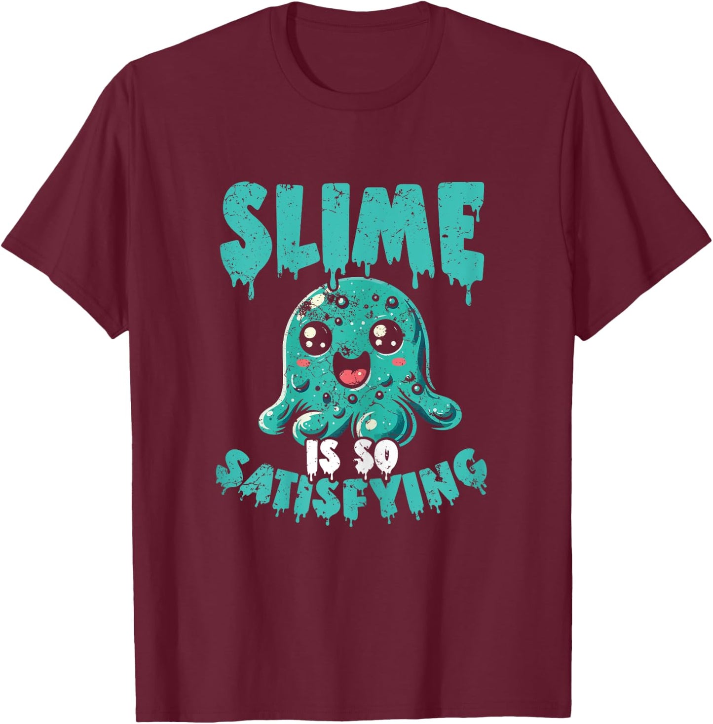Funny Slime Gift Girls - Trendy DIY Kids Tweens Toddler T-Shirt - T-Shirt | Maroon