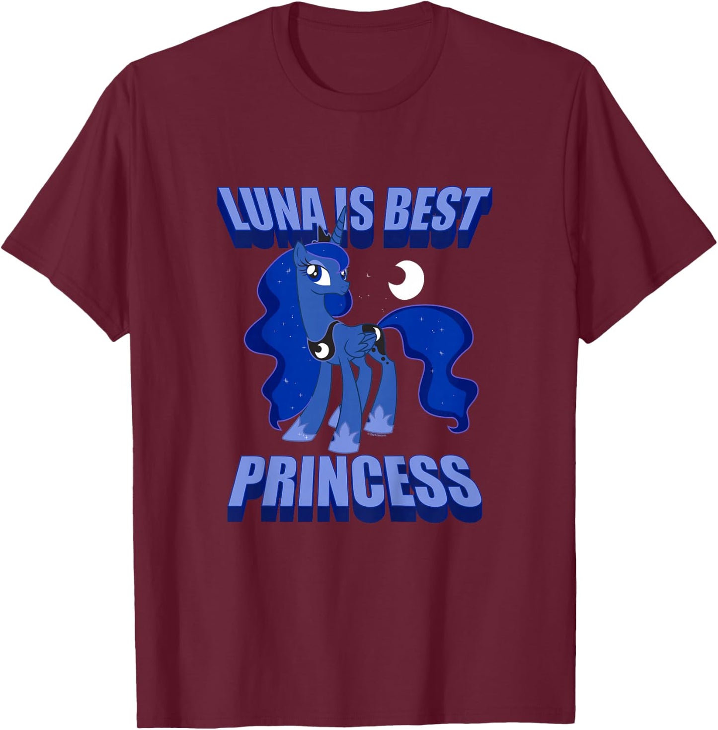 Kids My Little Pony: Friendship Is Magic Luna The Best Princess T-Shirt - T-Shirt | Maroon