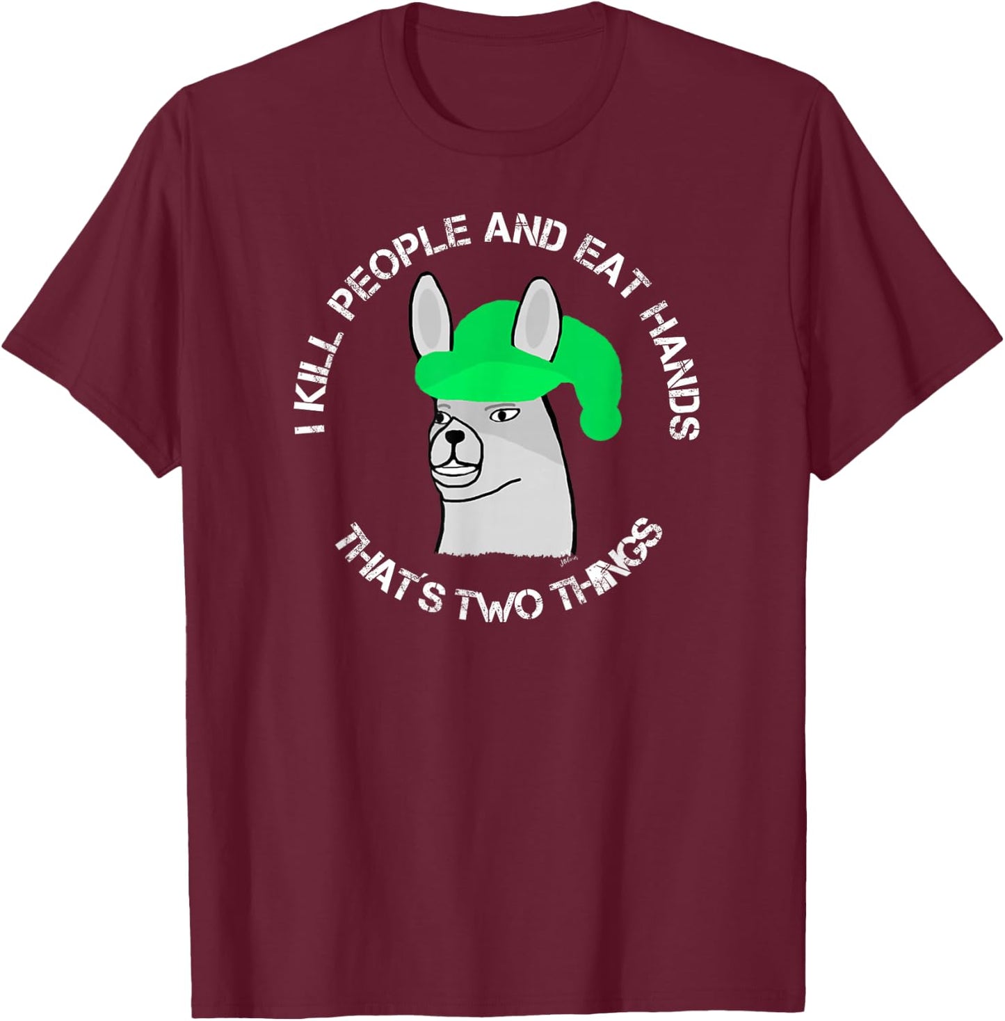 Lamas with hats Karl - that´s two things - funny Karl T-Shirt - T-Shirt | Maroon