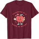 Retro Teacher Appreciation Heart Apple Graphic T-Shirt - T-Shirt | Maroon