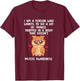 ME/CFS Awareness Funny Cute Bird Owl With Glasses ME/CFS T-Shirt - T-Shirt | Maroon