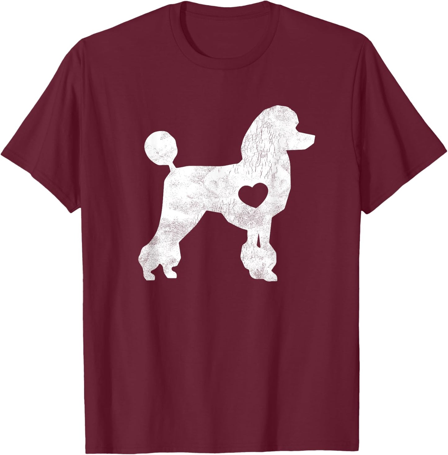 I Love My Poodle Shirt Poodle Lover Gifts Dog Pet Owner Men Women Kids T-Shirt - T-Shirt | Maroon