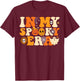 In My Spooky Era Groovy Hippie Halloween Ghost T-Shirt - T-Shirt | Maroon