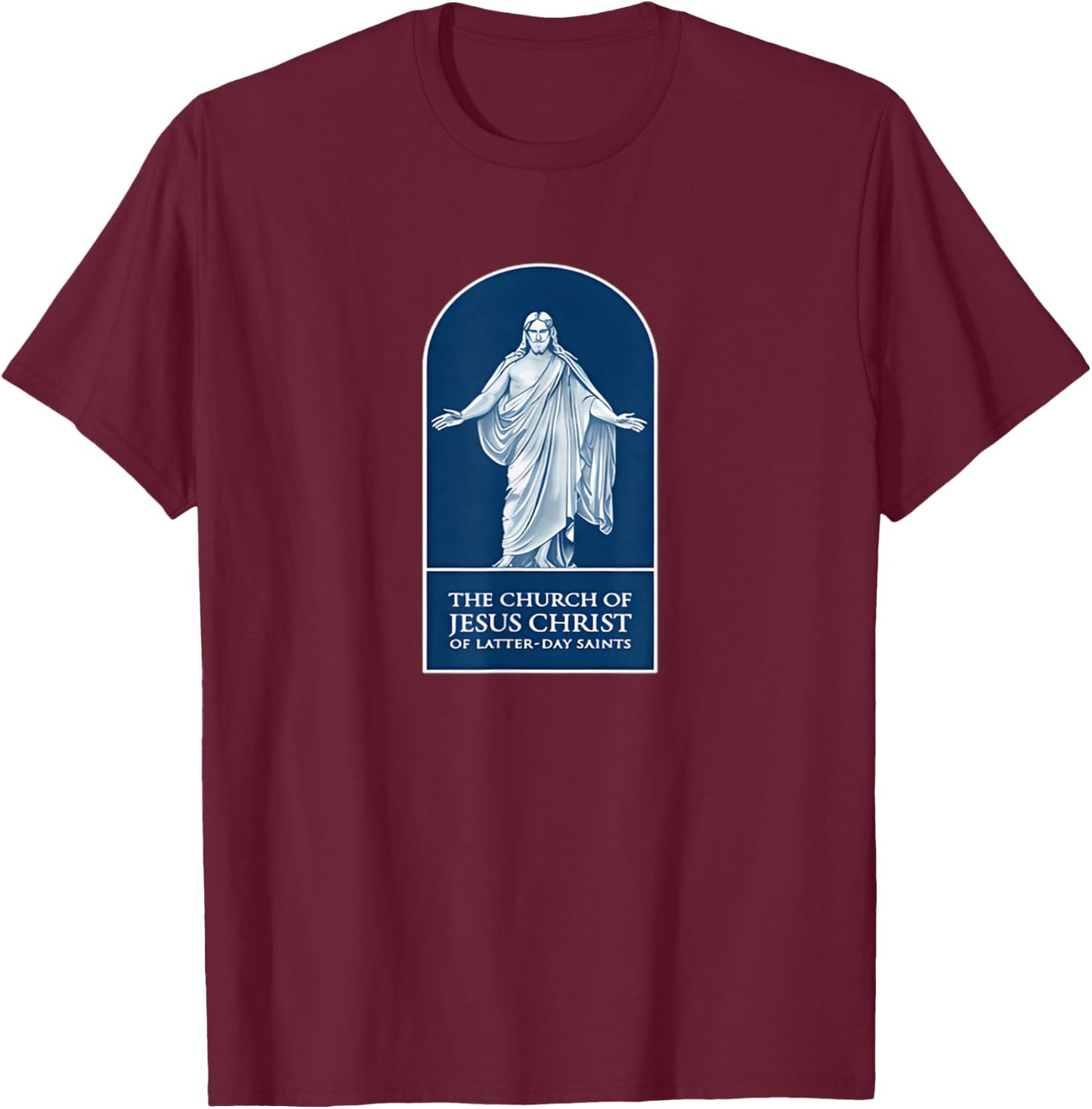 Vintage Lds Mormon Church Of Jesus Christ Faith God T-Shirt - T-Shirt | Maroon