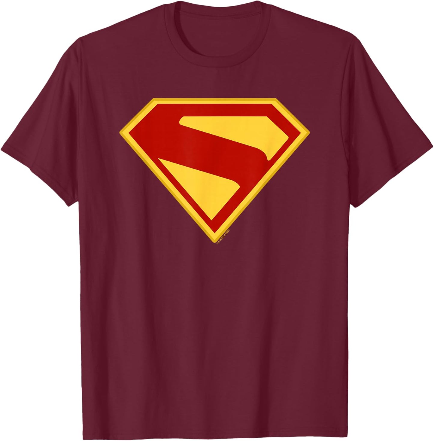 Superman (2025 Movie) S-Shield T-Shirt - T-Shirt | Maroon