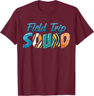 Aquarium Field Trip Squad School Teacher Students Boys Girls T-Shirt - T-Shirt | Maroon