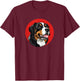 Retro Vintage Logo Bernese Mountain Dog Lover T-Shirt - T-Shirt | Maroon